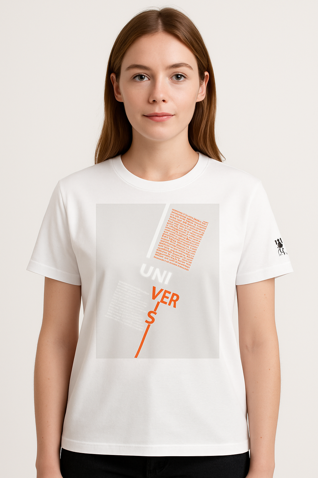 Unisex organic ribbed neck t-shirt