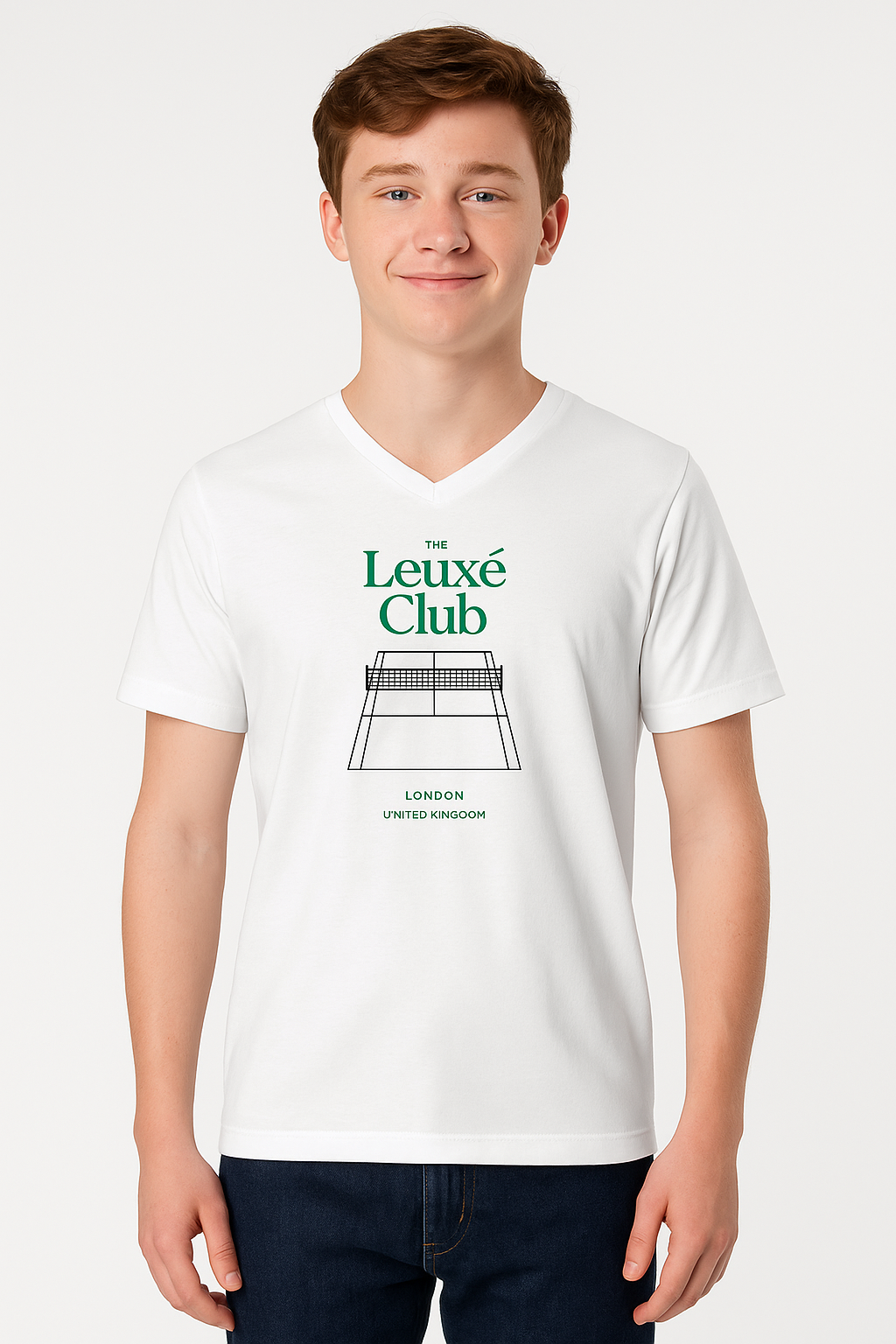Unisex Short Sleeve V-Neck T-Shirt