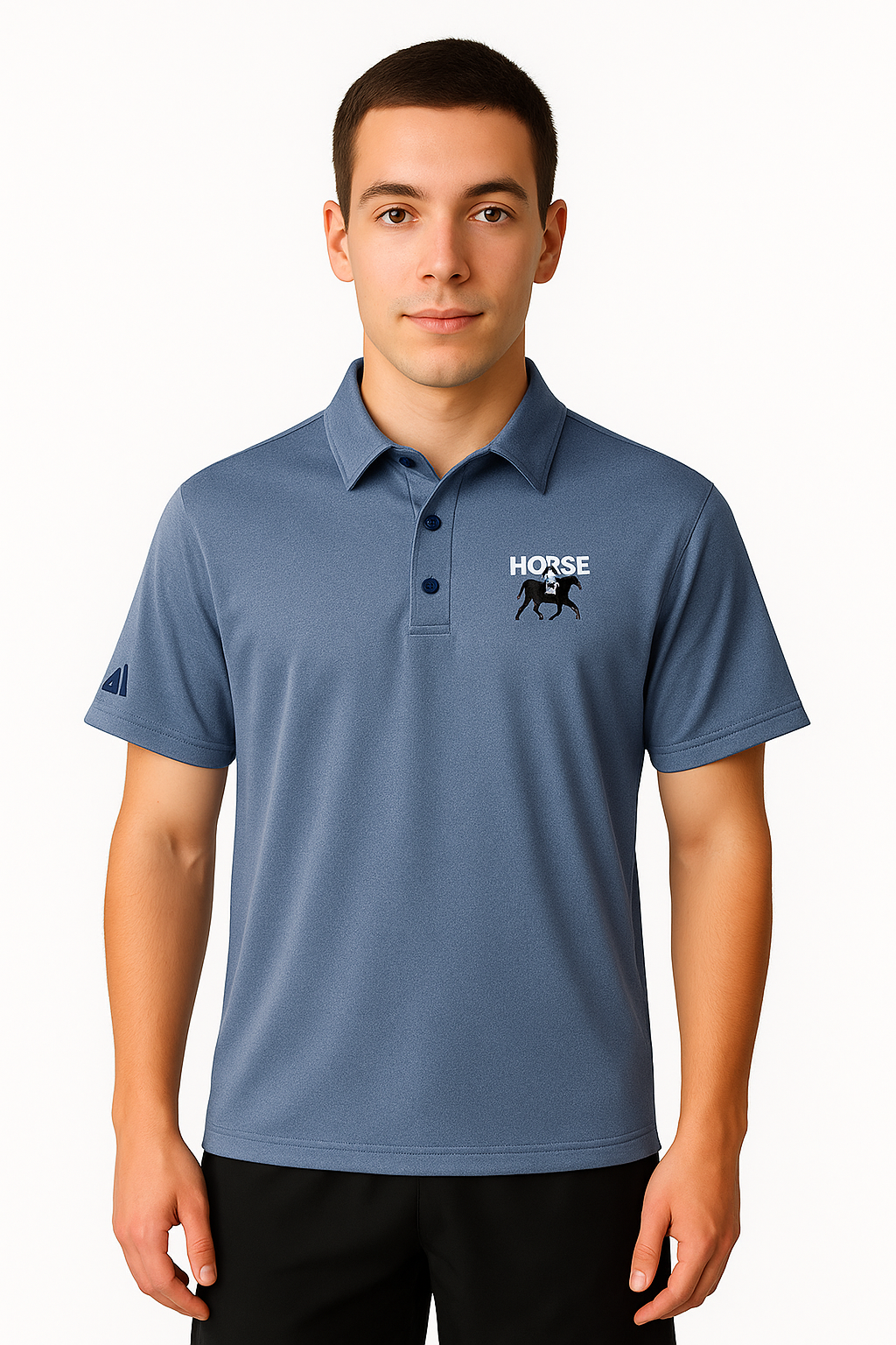 adidas space-dyed polo