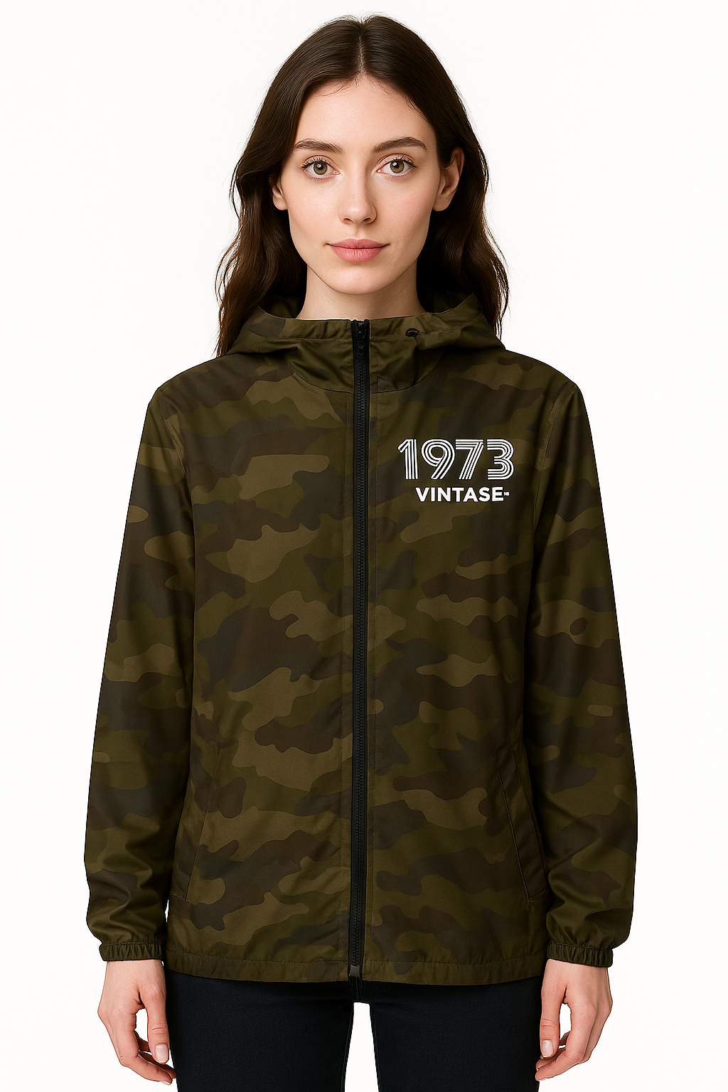 Unisex lightweight zip up windbreaker
