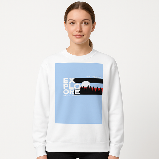 Leuxé Unisex premium crew neck sweatshirt