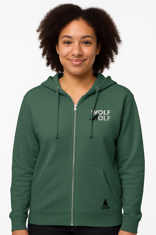 Leuxé Unisex fleece zip up hoodie