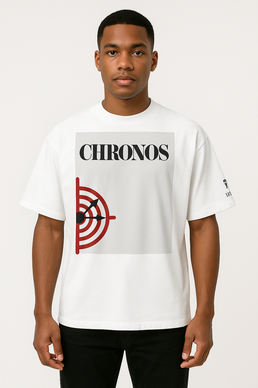 Unisex organic oversized high neck t-shirt