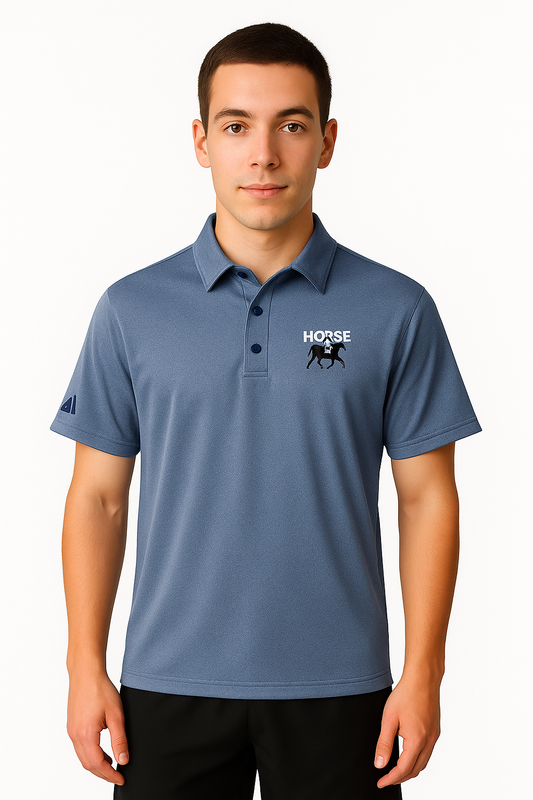 adidas space-dyed polo