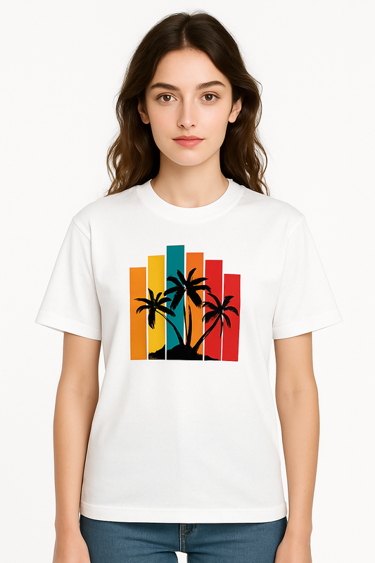 Unisex organic oversized high neck t-shirt